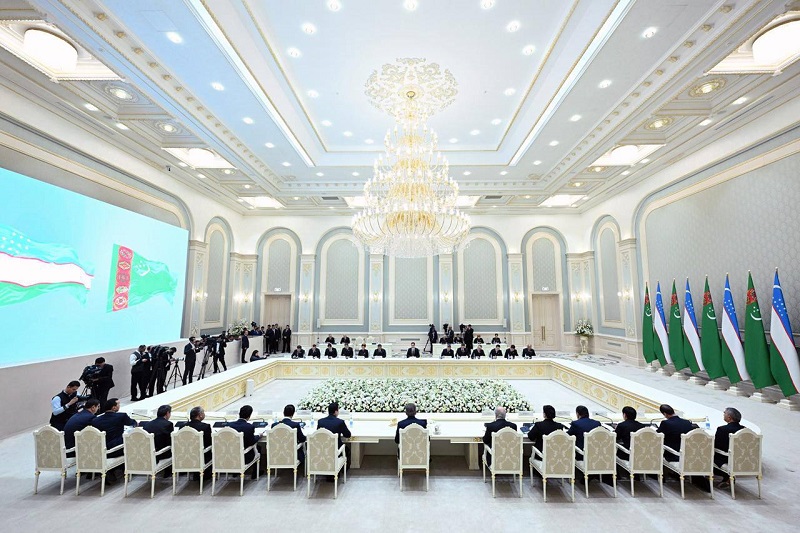 Состоялись переговоры делегаций Узбекистана и Туркменистана в расширенном формате