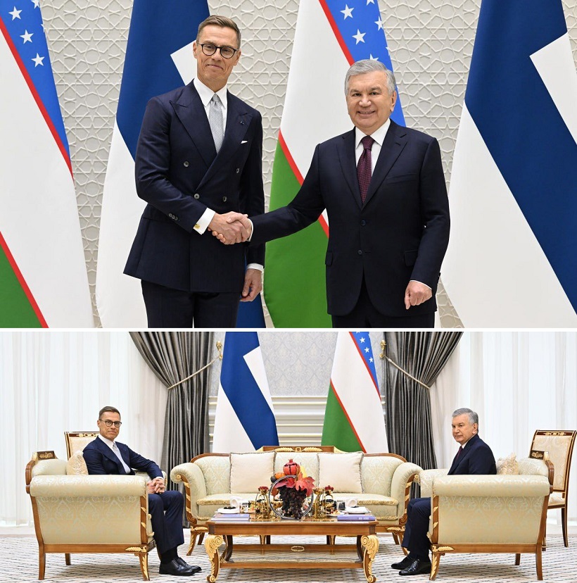 Президенты Узбекистана и Финляндии обсудили перспективы расширения многопланового сотрудничества