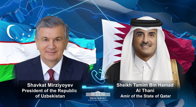 Лидеры Узбекистана и Катара обсудили актуальные вопросы двусторонней повестки