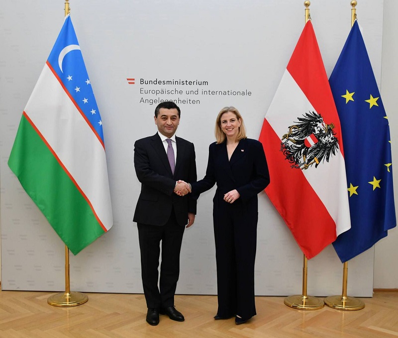 Министр иностранных дел Республики Узбекистан встретился с министром по европейским и международным делам Австрии