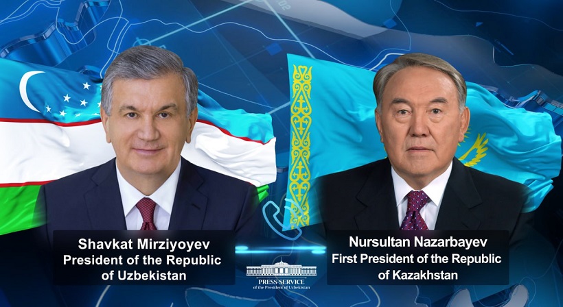 Президент Узбекистана провел телефонный разговор с первым Президентом Казахстана