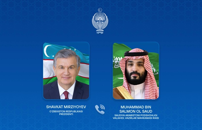 President of Uzbekistan holds telephone conversation with Crown Prince of Saudi Arabia