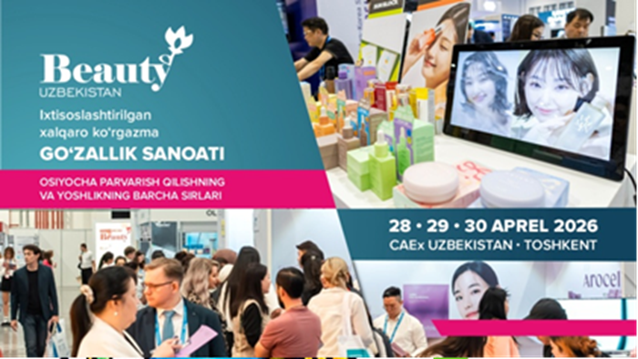 «بیوٹی ازبکستان – 2026» بین الاقوامی نمائش 28–30 اپریل کو تاشقند میں منعقد ہوگی