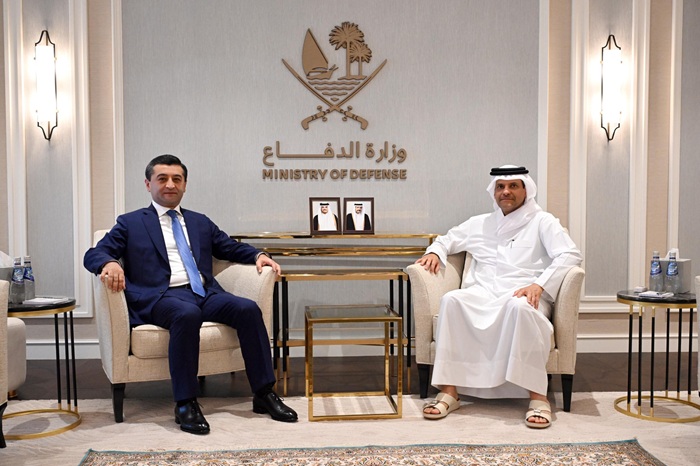 Foreign Minister of Uzbekistan met with, Deputy Prime Minister and Minister of State for Defense Affairs of Qatar