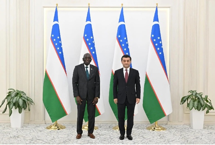 The Foreign Minister received the credentials of the newly appointed Ambassador of Gambia